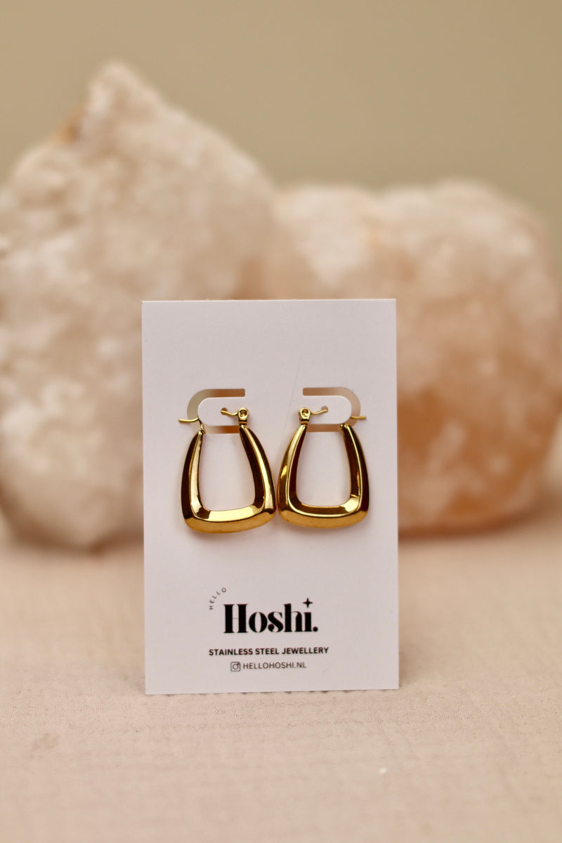 Earrings - Golden flow-zoom-