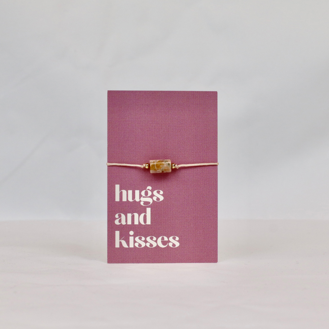 Bracelet MESSAGE - hugs and kisses
