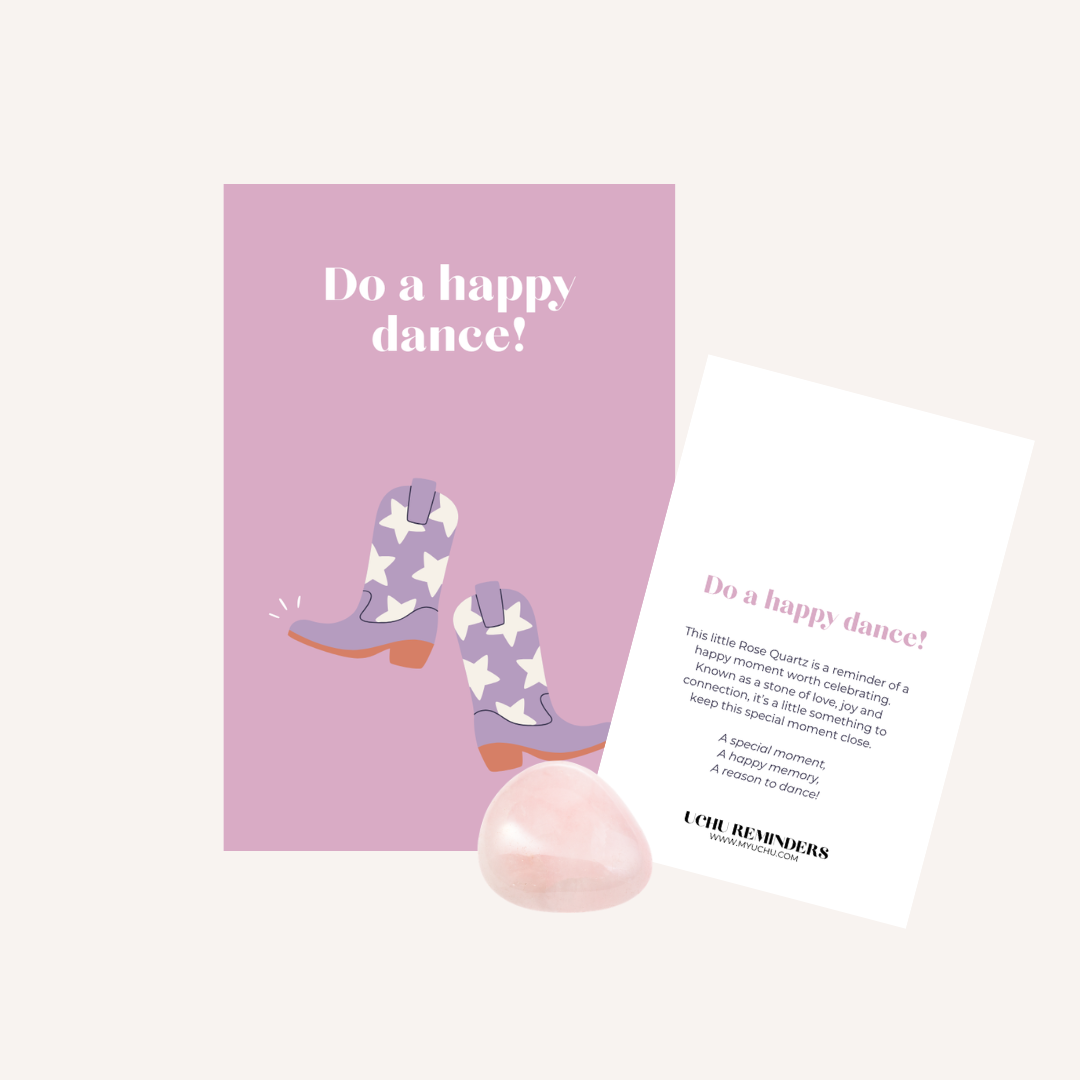 Stone HAPPY VIBES - Do a happy dance!-zoom-1