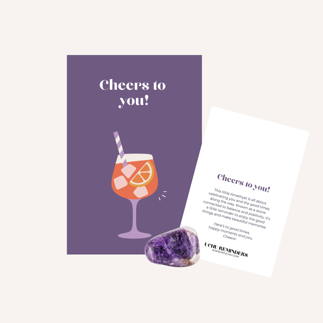 Stone HAPPY VIBES - Cheers to you!-zoom-1