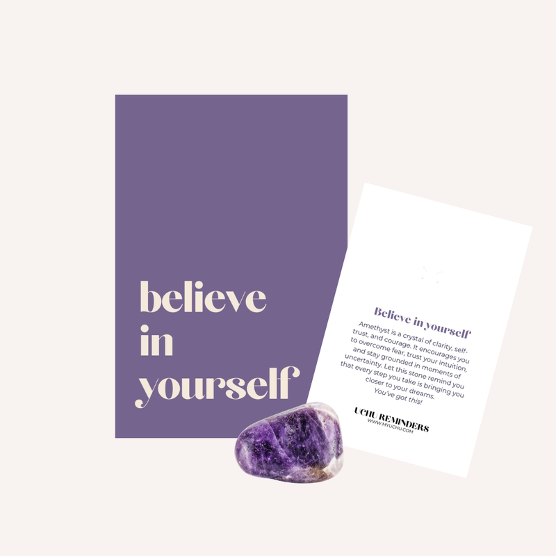 Stone MESSAGE - believe in yourself-zoom-