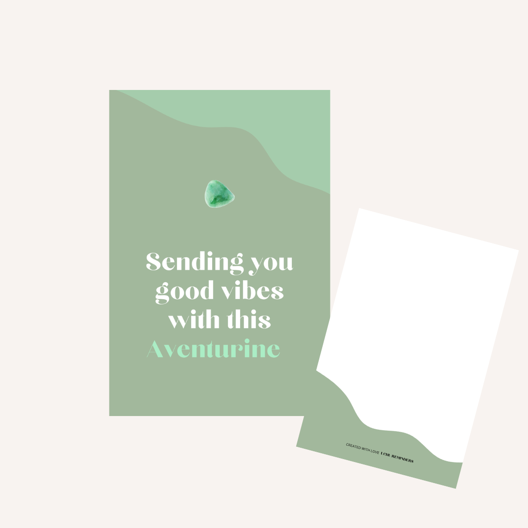 GEMSTONE CARD - sending you good vibes