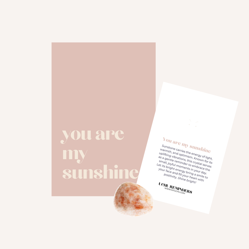 Stone MESSAGE - you are my sunshine-zoom-