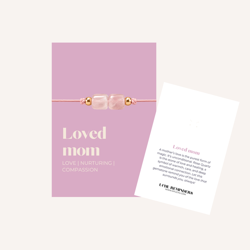 Bracelet THE BEST -  Loved mom-zoom-