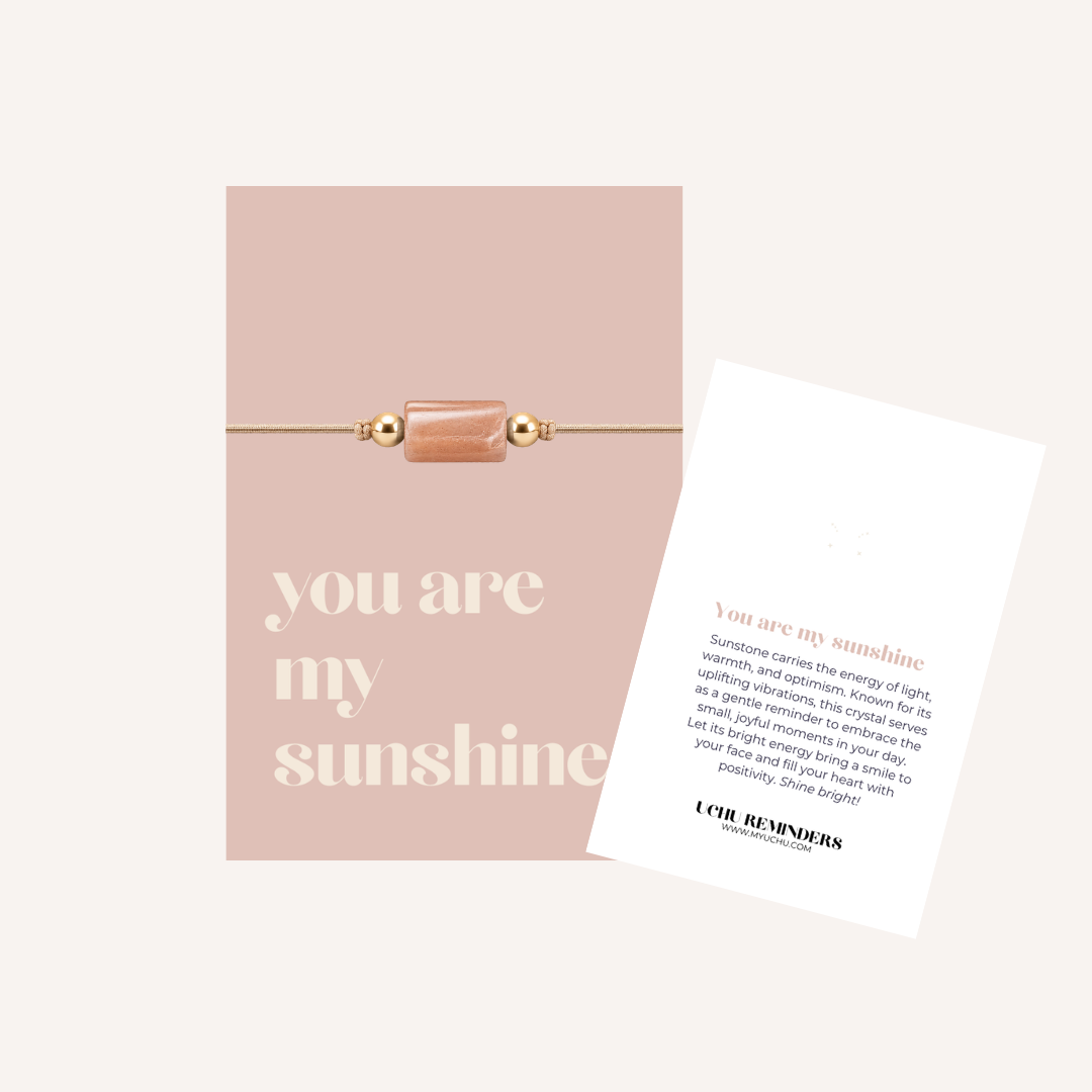 Bracelet MESSAGE - you are my sunshine