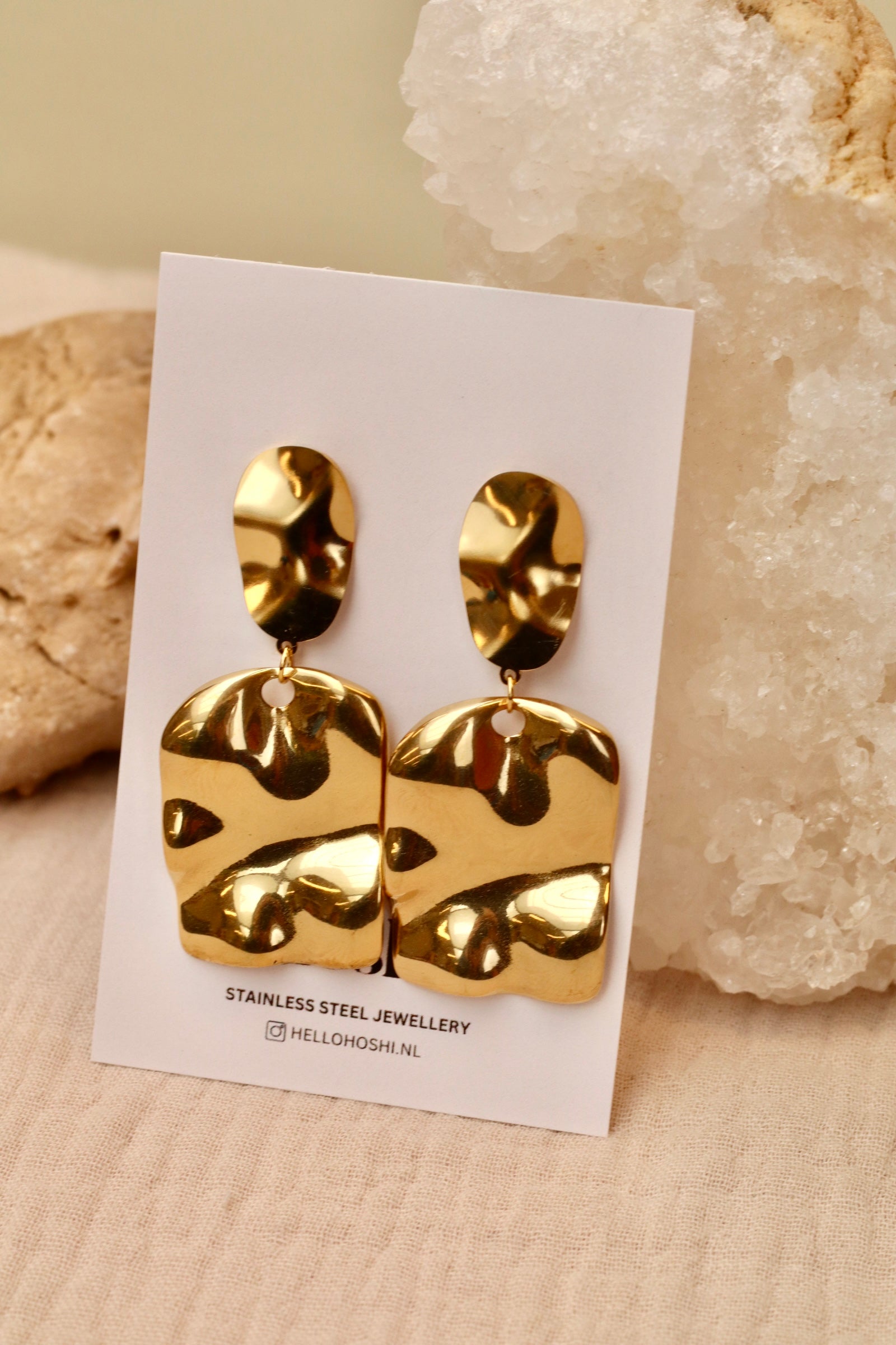 Earrings - Golden universe