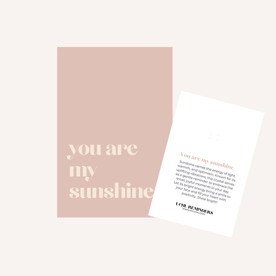 Bracelet MESSAGE - you are my sunshine