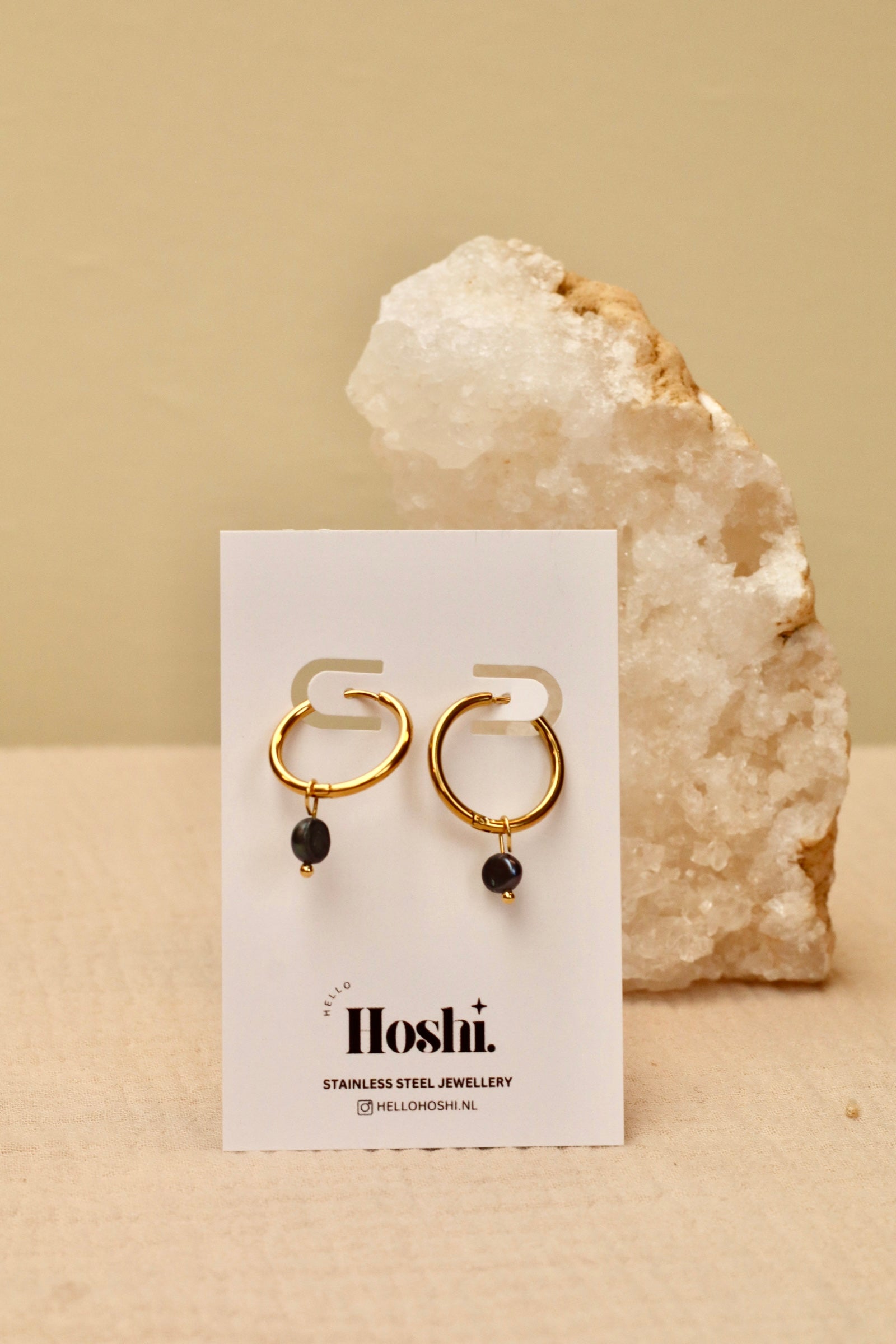 Earrings - Purple pearl