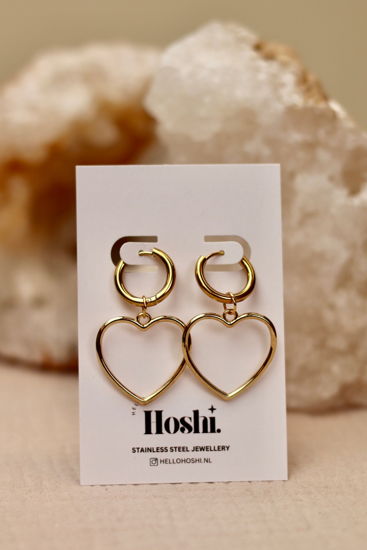 Earrings - Cosmic hearts