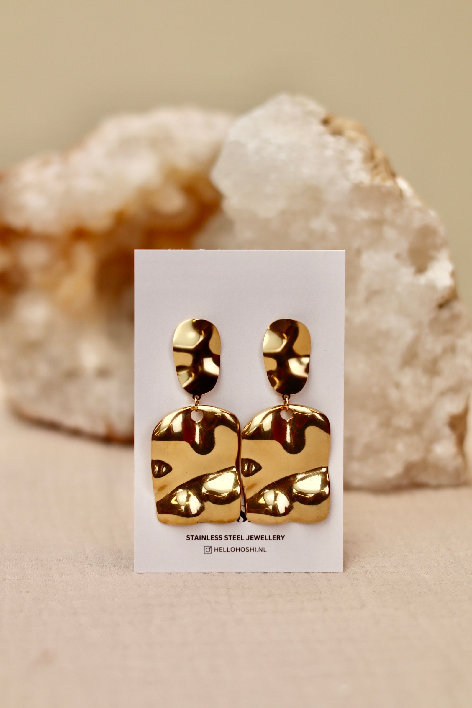 Earrings - Golden universe