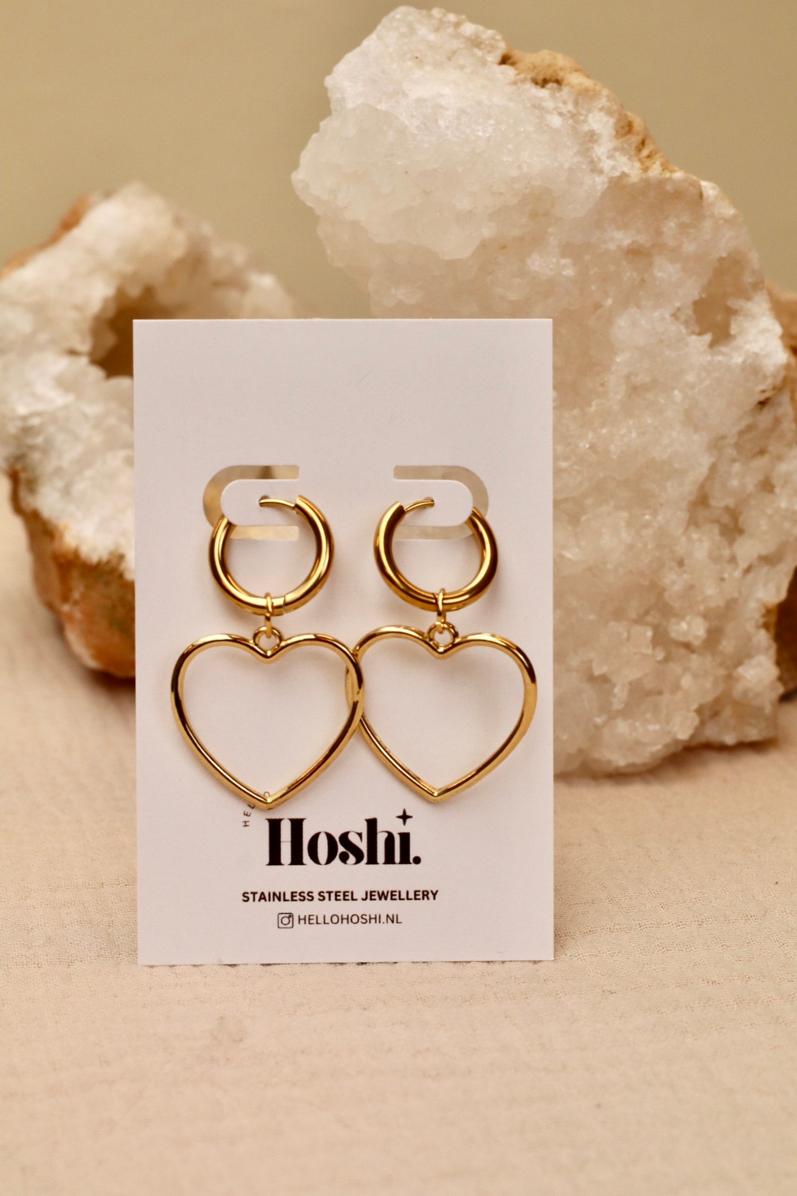 Earrings - Cosmic hearts