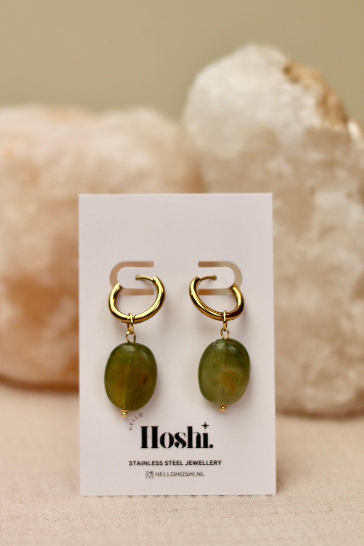 Earrings - Green magic