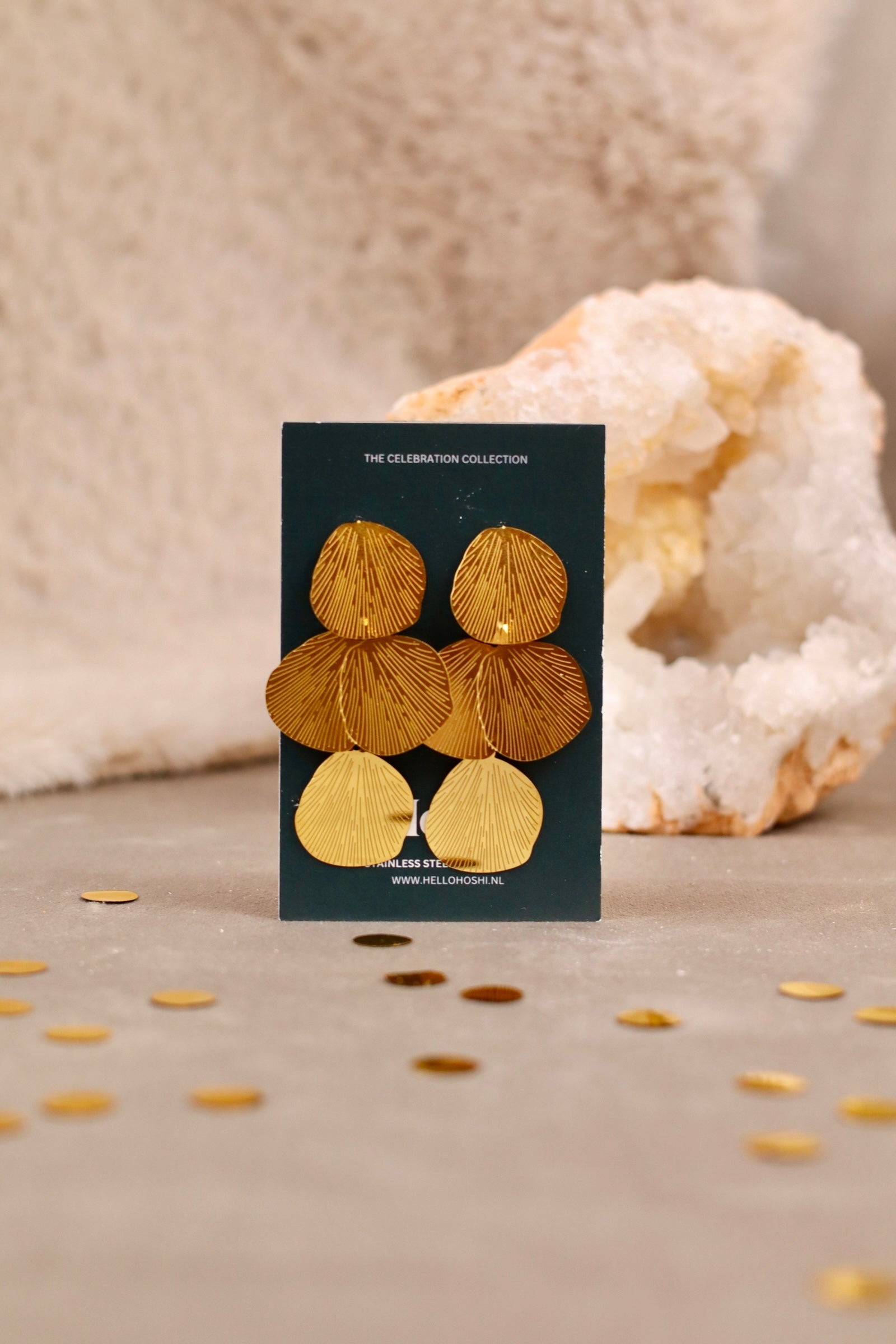 Earrings - Golden grace