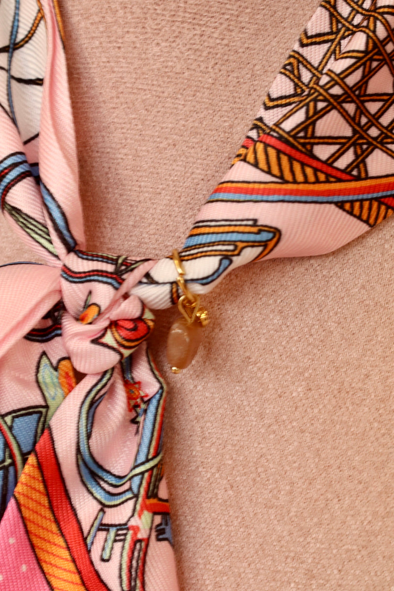 BANDANA necklace - pink dots-zoom-
