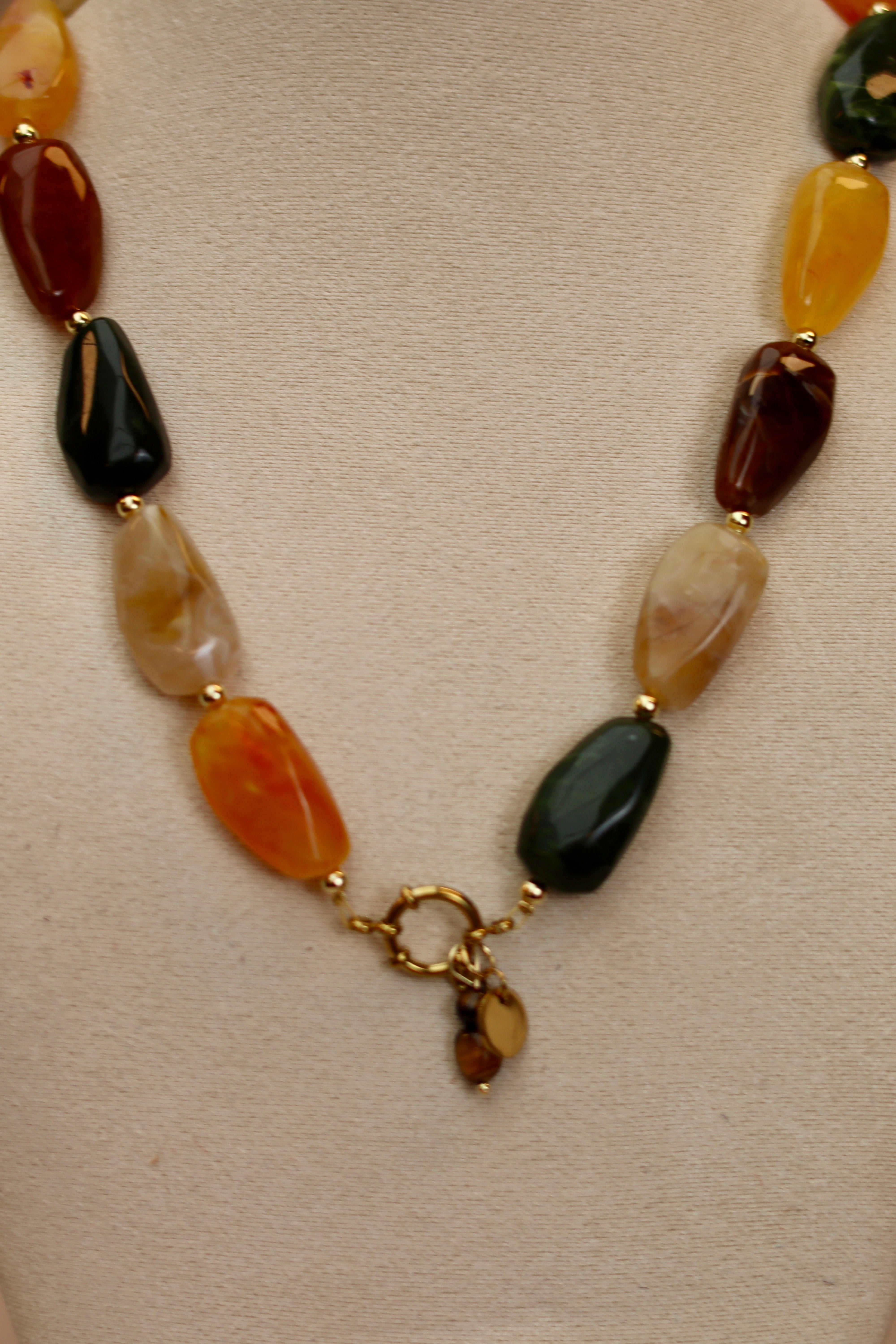 Necklace COSMIC - tiger eye-zoom-2