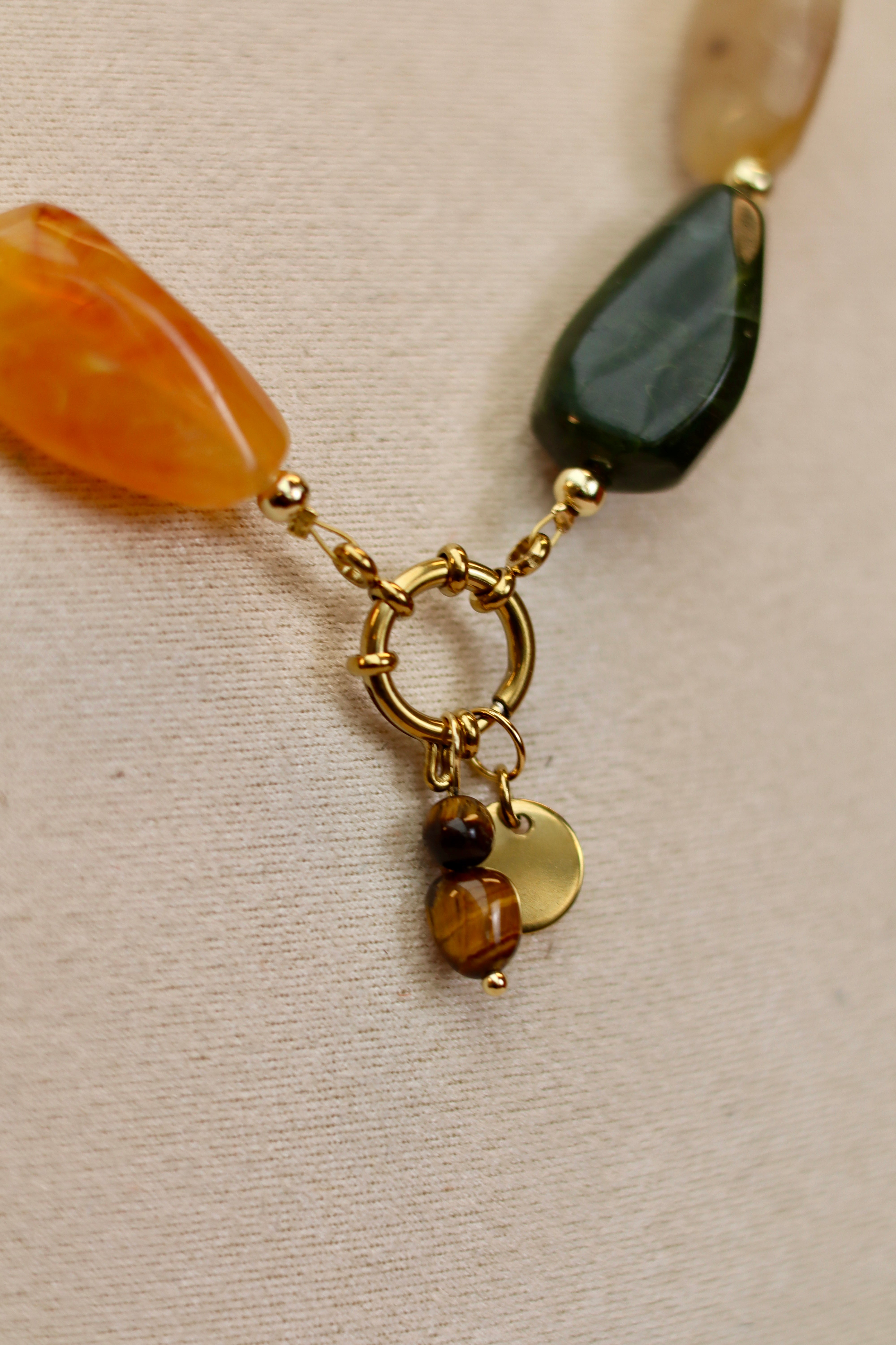 Necklace COSMIC - tiger eye-zoom-1