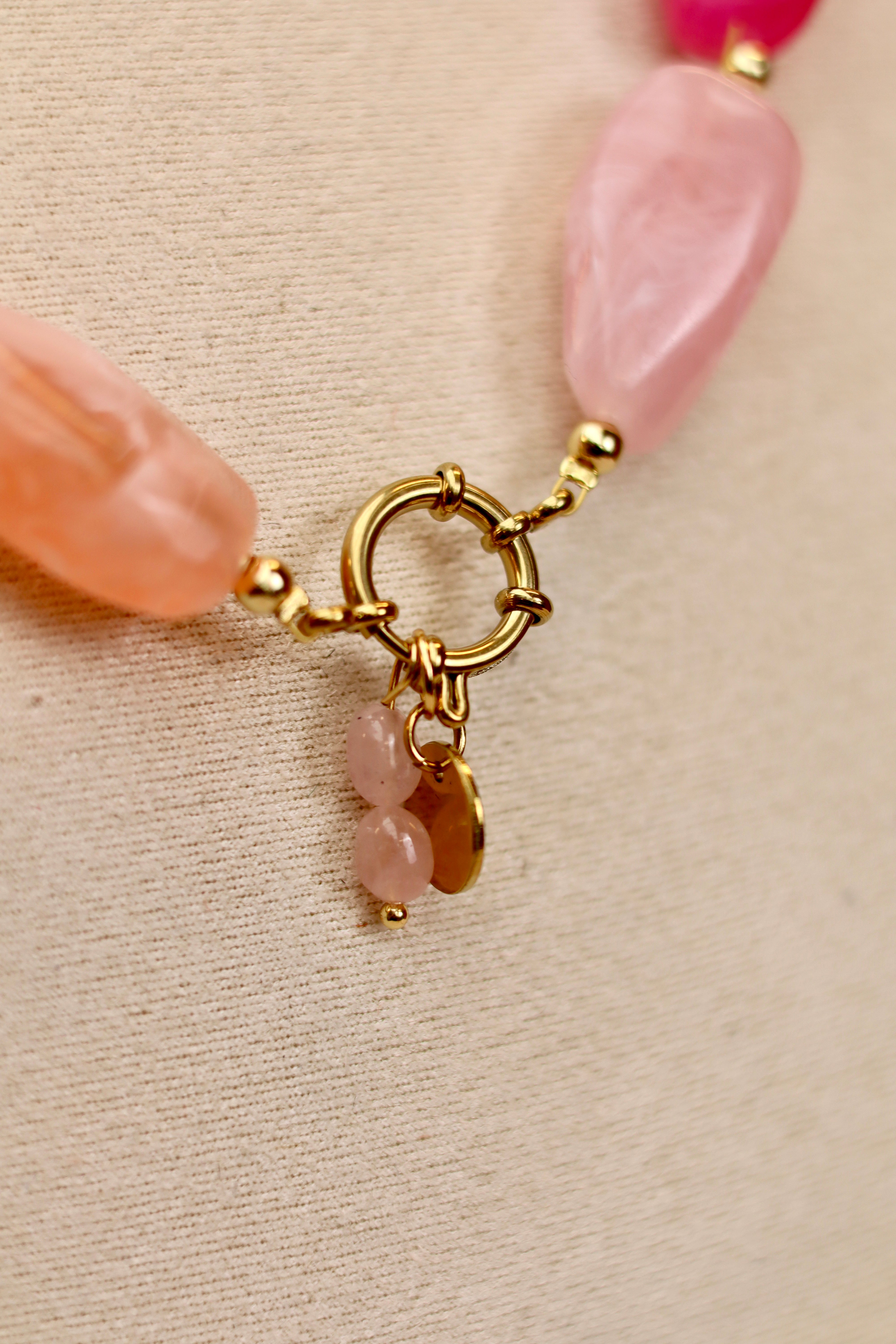 Necklace COSMIC - rose quartz-zoom-2