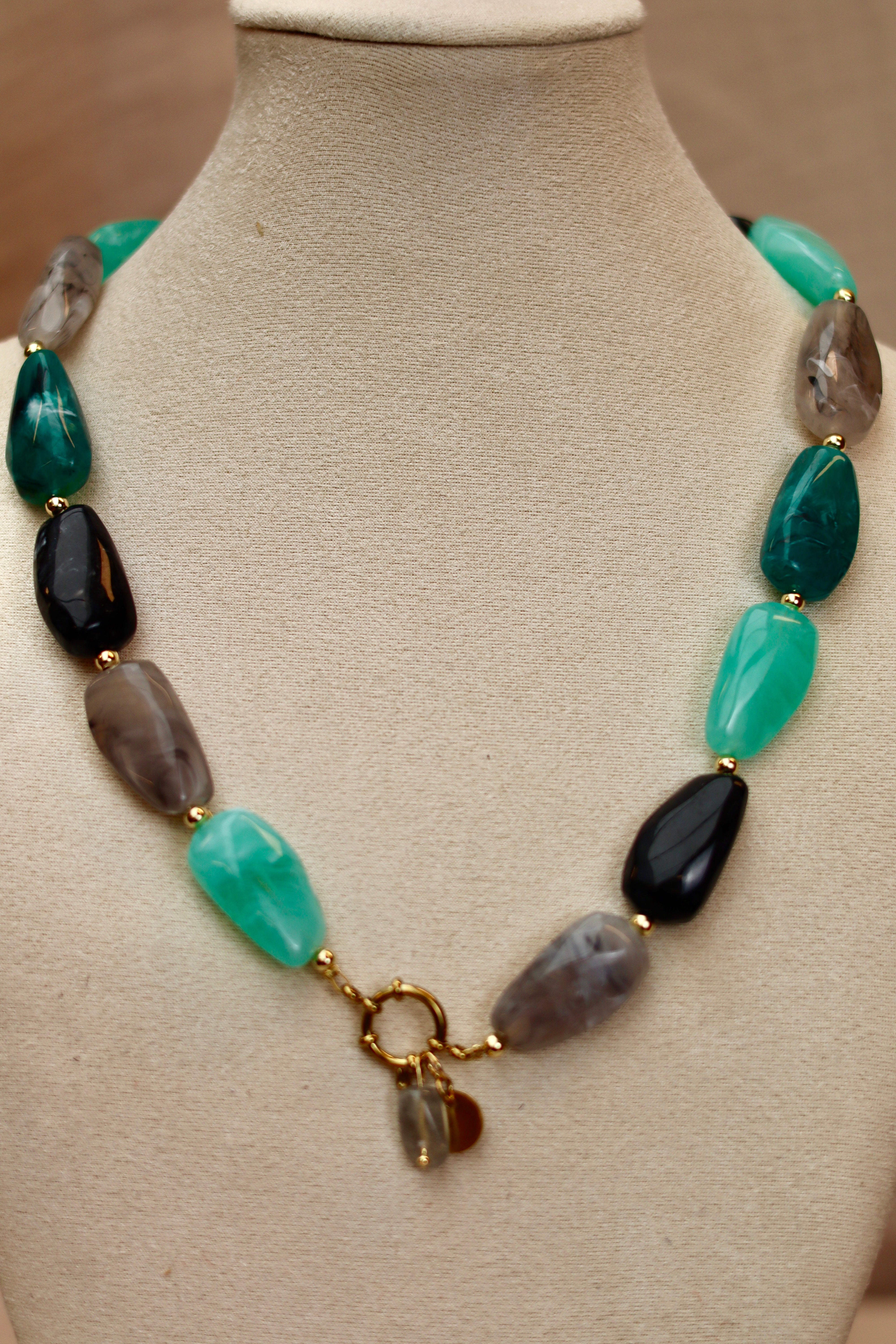 Necklace COSMIC - labradorite