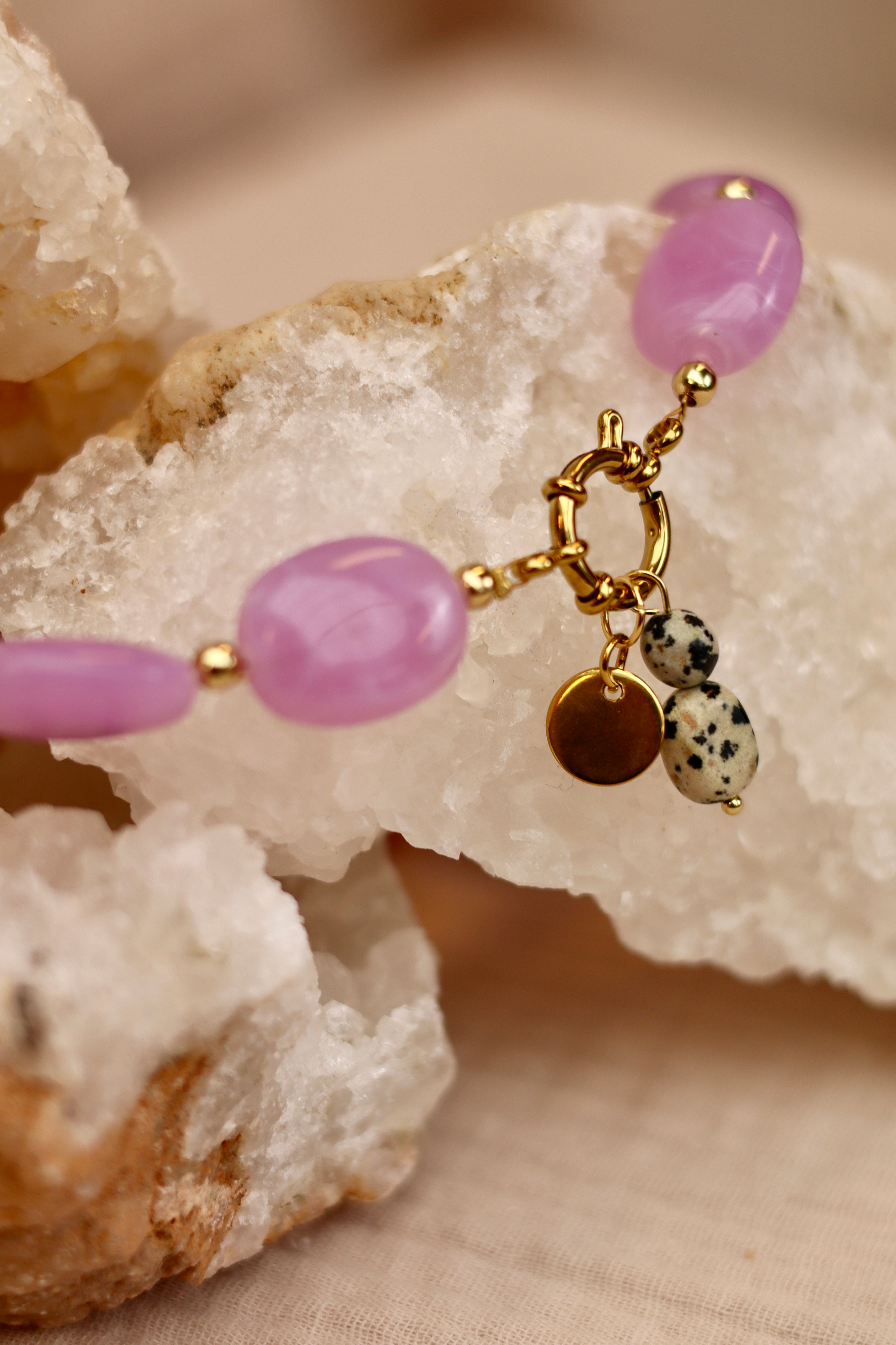 Necklace COSMIC - Dalmatian jasper-zoom-2