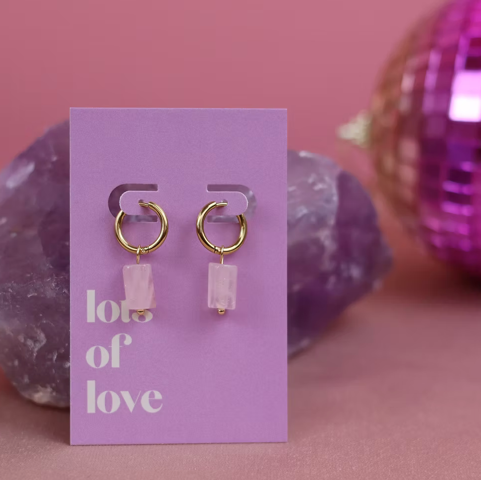 Earring MESSAGE - Lots of love-zoom-1