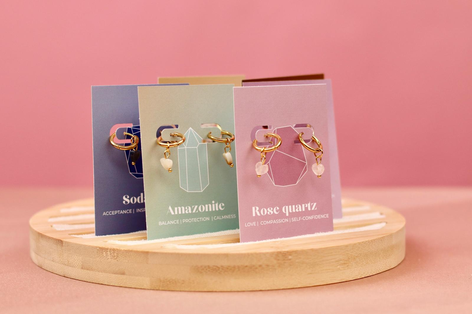 Earring BASIC - With love (set of 5)-zoom-1